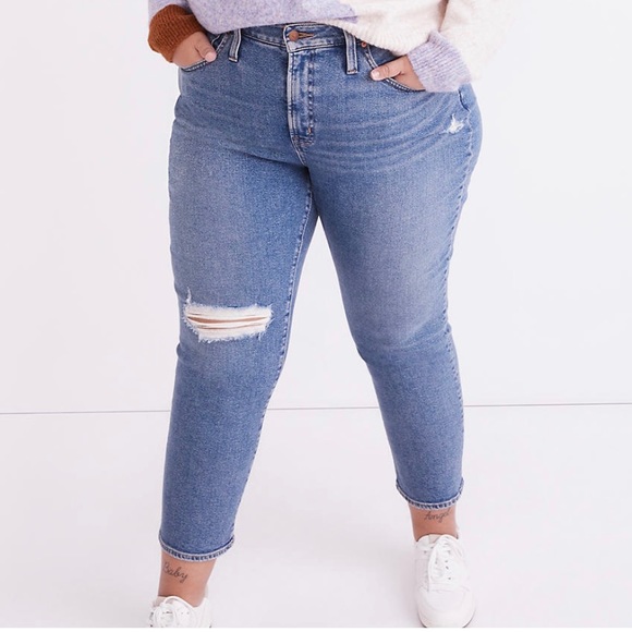 NWT Womens Madewell Plus Mom Jean - Picture 1 of 5